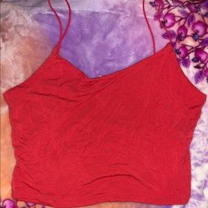 Red tank top
